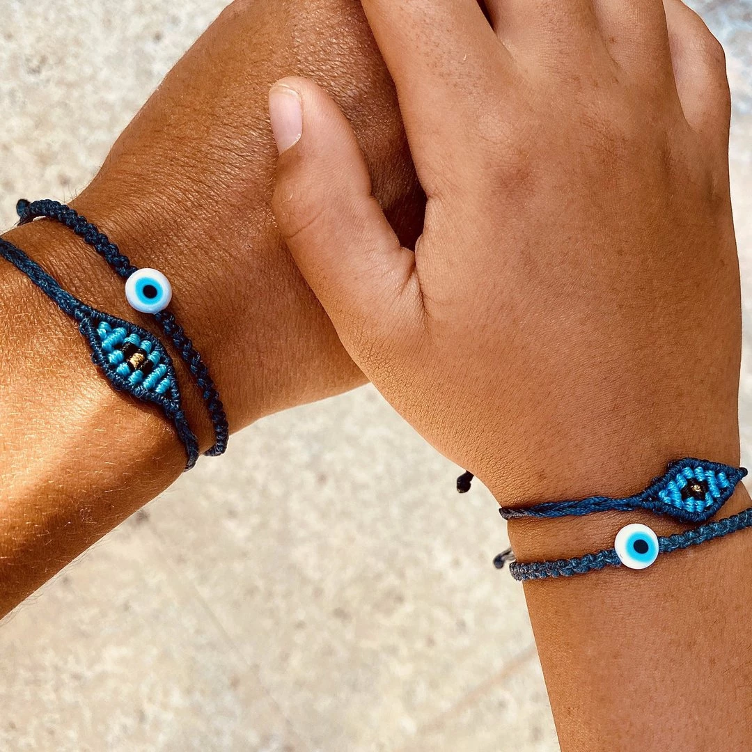 GREECE Kids Evil Eye Braided Bead Bracelet JEWELRY 5 GREECE Kids Evil Eye Braided Bead Bracelet JEWELRY