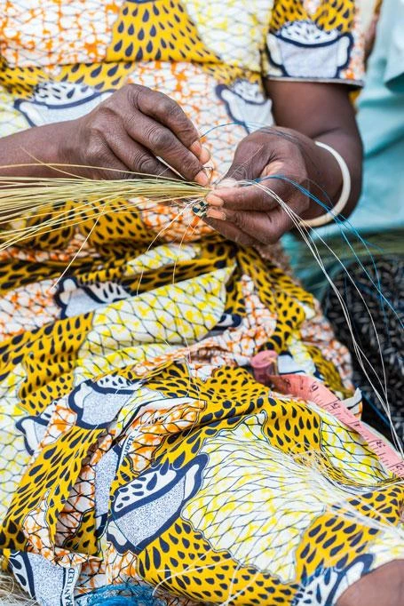 RWANDA HOME Silver Blue Catch All 5 RWANDA HOME Silver Blue Catch All