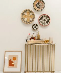 RWANDA Extra Large Light Taupe Hope Round Basket HOME