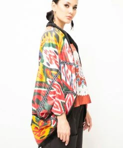UZBEKISTAN CLOTHING Silk Ikat Shrug 9 UZBEKISTAN CLOTHING Silk Ikat Shrug