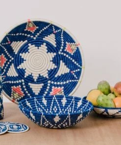 RWANDA HOME Jumbo Lake + Peach Pink Intore Bowl