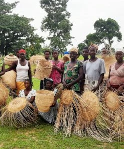 UGANDA Burgundy Heathered Fringed Charger HOME