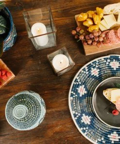 RWANDA HOME Blue Night + Sorbet Placemat