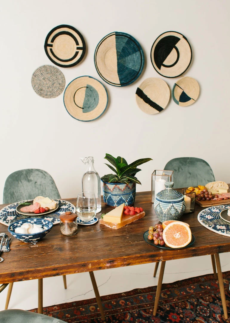 RWANDA 7" Blue Night Inzozi Tapered Planter HOME 5 RWANDA 7" Blue Night Inzozi Tapered Planter HOME