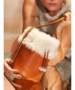 ITALY Nirmala Shearling And Vegetable Tanned Leather