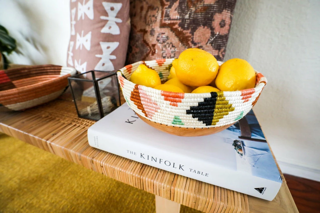 RWANDA Desert Flower Wooden Bowl 4 RWANDA Desert Flower Wooden Bowl
