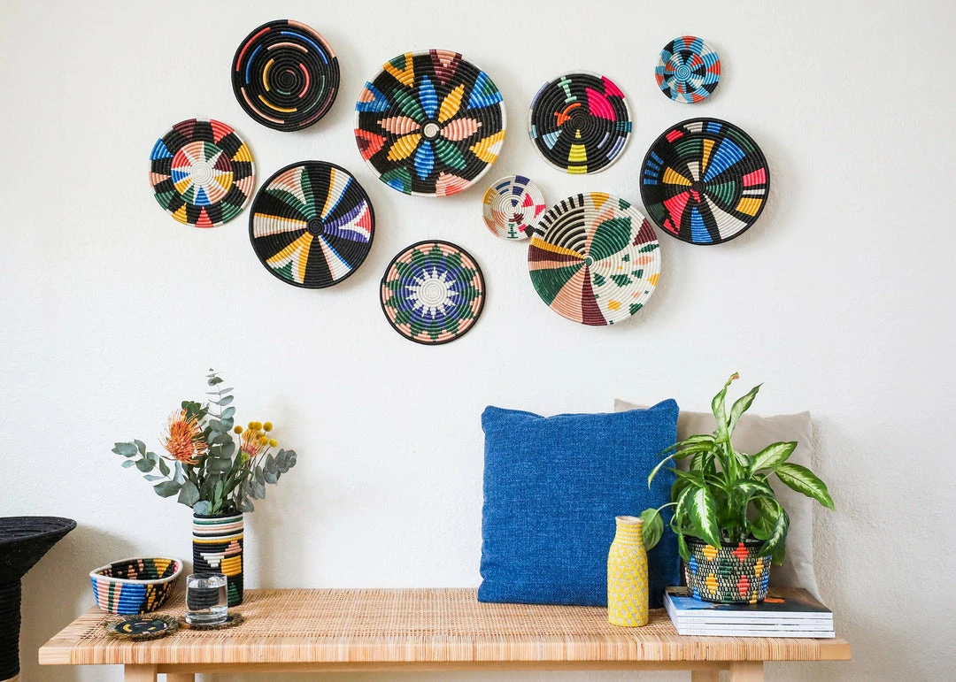 RWANDA Black + Neon Abstract Vase 4 RWANDA Black + Neon Abstract Vase