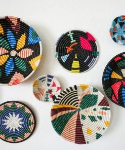 RWANDA Small Black + Neon Mtoto Trivet