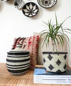 RWANDA Black Dafina Planter HOME
