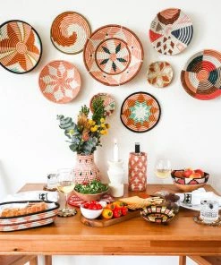 RWANDA Small Canyon Clay Burst Trivet