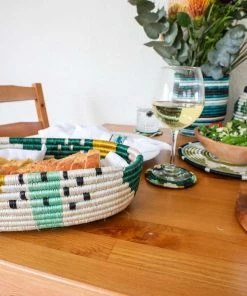 RWANDA HOME Ivy + Blush Biko Oval Basket
