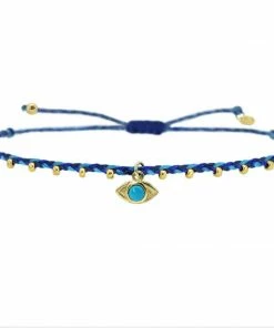 GREECE Angel Evil Eye Anklet