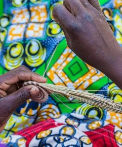 RWANDA HOME Sunset Brown Oval Basket 8 RWANDA HOME Sunset Brown Oval Basket