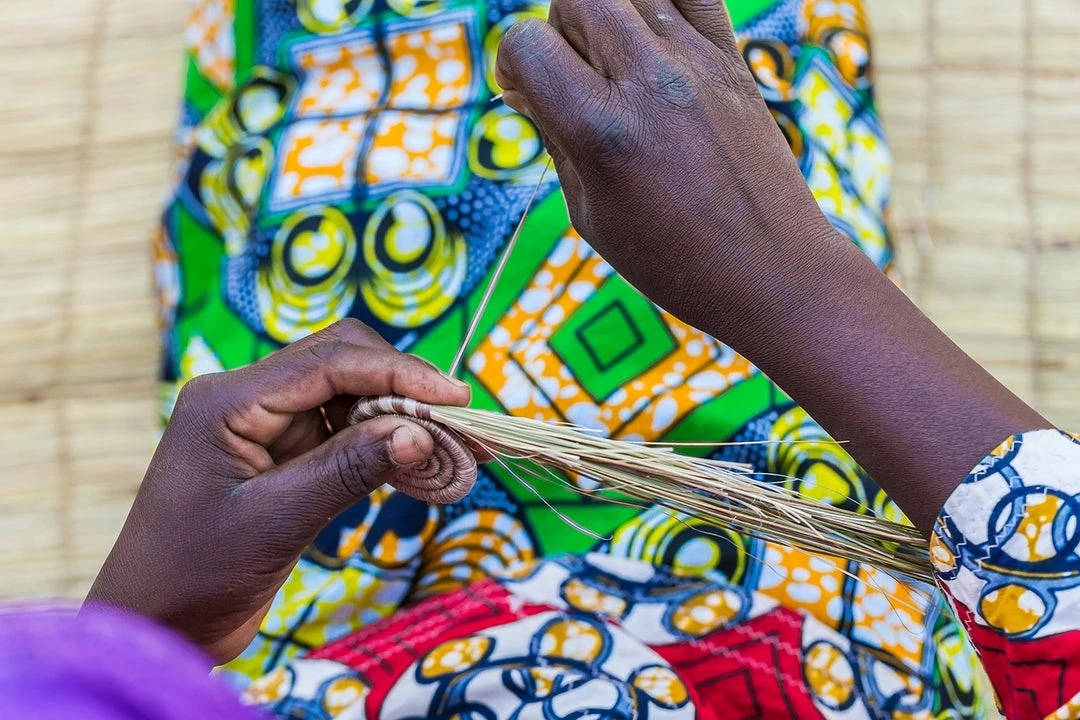 RWANDA HOME Sunset Brown Oval Basket 5 RWANDA HOME Sunset Brown Oval Basket
