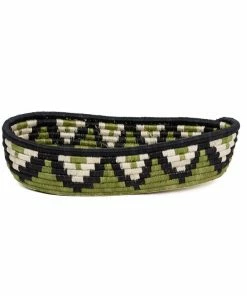 RWANDA Pastel Green Oval Basket HOME