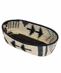 RWANDA HOME Slate Oval Basket