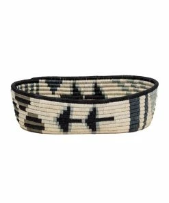 RWANDA HOME Slate Oval Basket