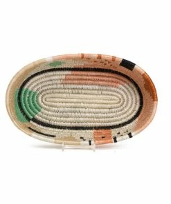 RWANDA Dusty Peach Biko Oval Basket HOME
