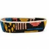 RWANDA HOME Black + Neon Biko Oval Basket