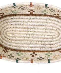 RWANDA Shades Of Sand Oval Basket