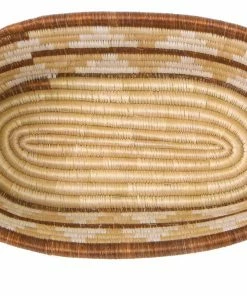 RWANDA Wheat Oval Basket HOME