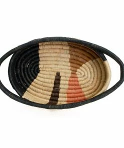 UGANDA HOME Peach Wheel Bread Basket With Handles