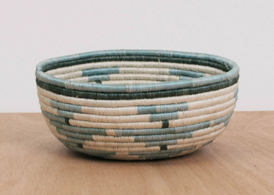 RWANDA HOME Silver Blue Catch All 4 RWANDA HOME Silver Blue Catch All