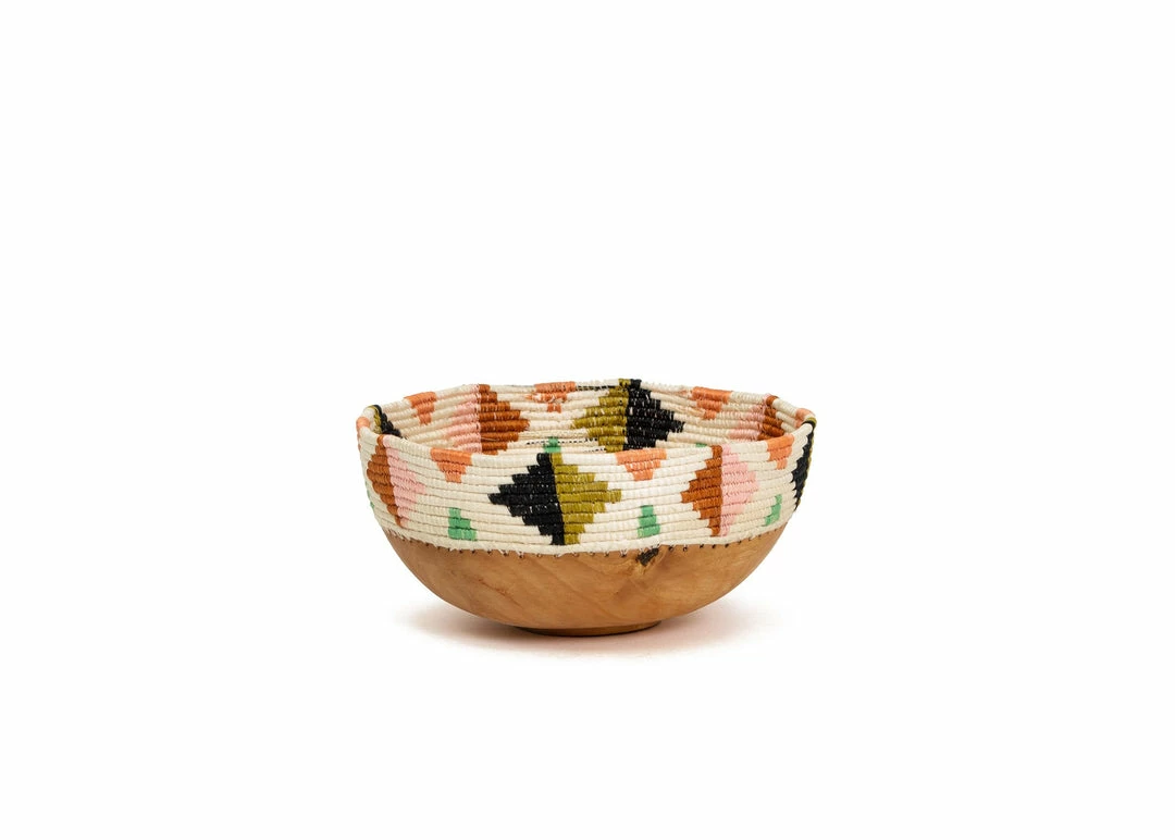 RWANDA Desert Flower Wooden Bowl 3 RWANDA Desert Flower Wooden Bowl
