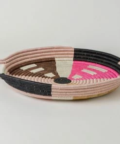 RWANDA HOME Blossom Pinks Handle Tray