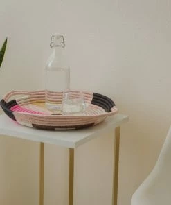 RWANDA HOME Blossom Pinks Handle Tray