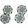 RWANDA Silver Blue Hope Coasters HOME