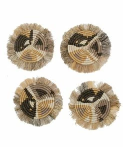 RWANDA Sandstorm Matisse Fringed Coasters