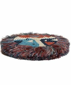 RWANDA Blue Night + Ginger Matisse Fringed Coasters