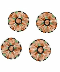 RWANDA Dusty Peach Nyota Coasters