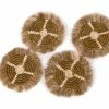 RWANDA HOME Sand Geo Fringed Coasters