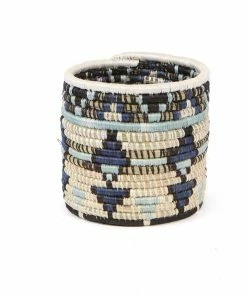 Deals NOMADIC Store 12 RWANDA 5" Small Silver Blue Planter