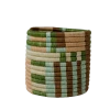 RWANDA 4" Small Apricot & Seafoam Lines Planter HOME 2 RWANDA 4" Small Apricot & Seafoam Lines Planter HOME