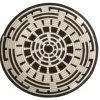 RWANDA Black Geo Circular Tray HOME