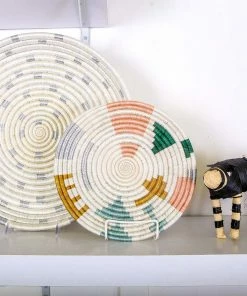 RWANDA 10" Mtoto Metallic Floret Hot Pad HOME