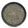 UGANDA HOME Carbon Heathered Raffia Tray