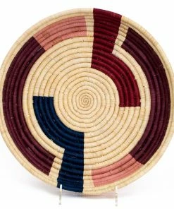 UGANDA Burgundy Maze Tray HOME