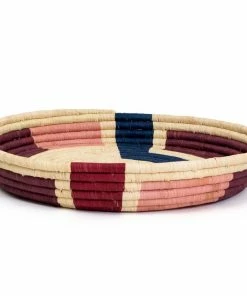 UGANDA Burgundy Maze Tray HOME