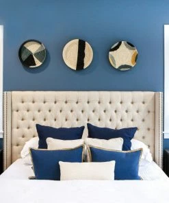 UGANDA HOME Opal Gray + Mustard Fleur Tray