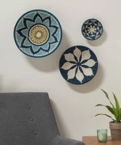 RWANDA Large Blue Night Hope Bowl HOME