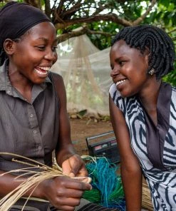 UGANDA Large Black Leonora Box HOME