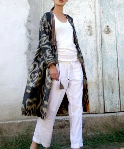 UZBEKISTAN CLOTHING Classic Ikat Chapan