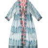 UZBEKISTAN CLOTHING Hand-Embroidered Suzani Ikat Robe 2 UZBEKISTAN CLOTHING Hand-Embroidered Suzani Ikat Robe