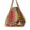 UZBEKISTAN Expandable Ikat Bag With Tassels BAGS