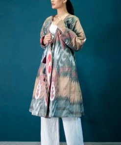 UZBEKISTAN Classic Ikat Chapan CLOTHING