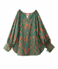 UZBEKISTAN CLOTHING Feruza Ikat Top